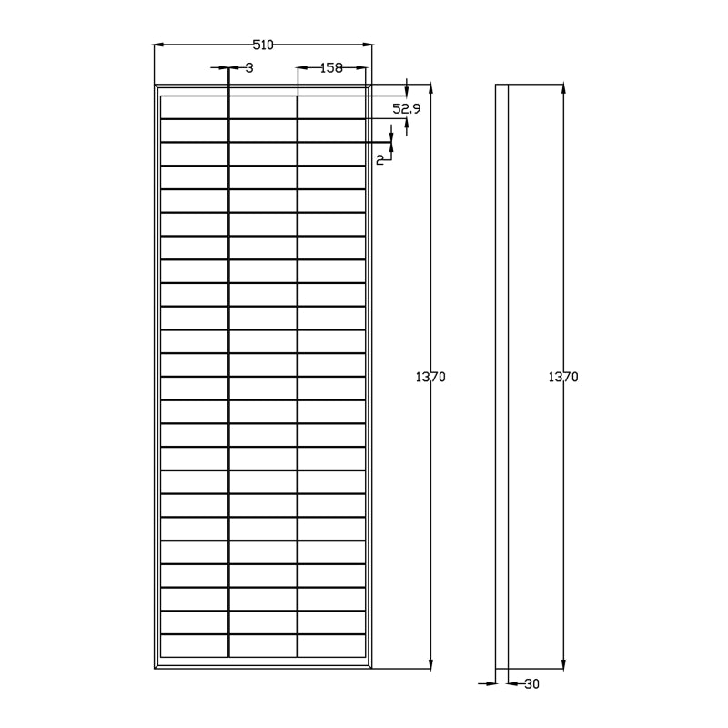 WATTSTUNDE® SOLA Frame Mono 130 Wp HV