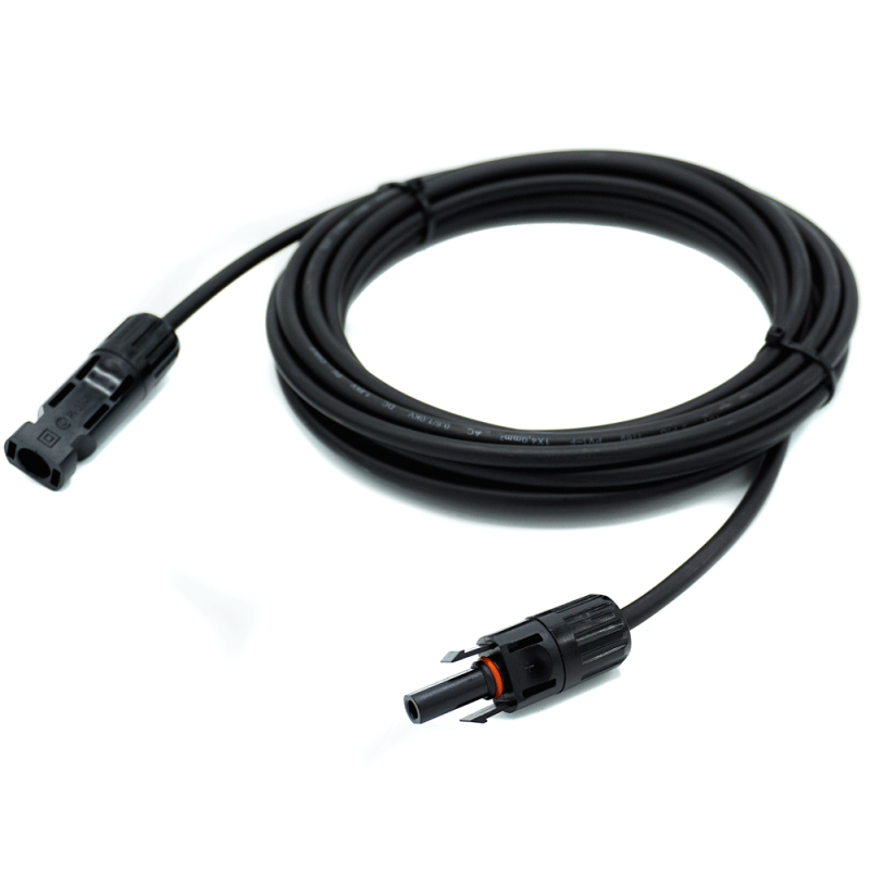 WATTSTUNDE® Solarverlängerungskabel 2x6 mm² Typ-MC4/Typ-MC4 1 m schwarz – Marine Infinite Shop (2/5)