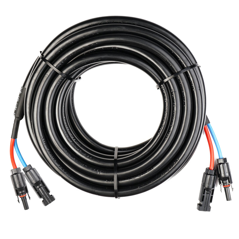 WATTSTUNDE® Verlängerungskabel (2x) 6 mm² Typ-MC4/Typ-MC4 10 m schwarz – Marine Infinite Shop (1/3)