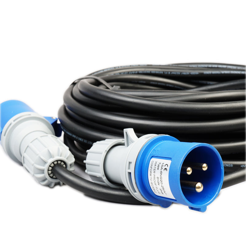 WATTSTUNDE® Verlängerungskabel (3x) 2,5 mm² CEE/CEE 15 m schwarz – Marine Infinite Shop (2/5)